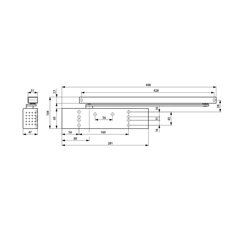 Автомат Dorma TS 91 с шина